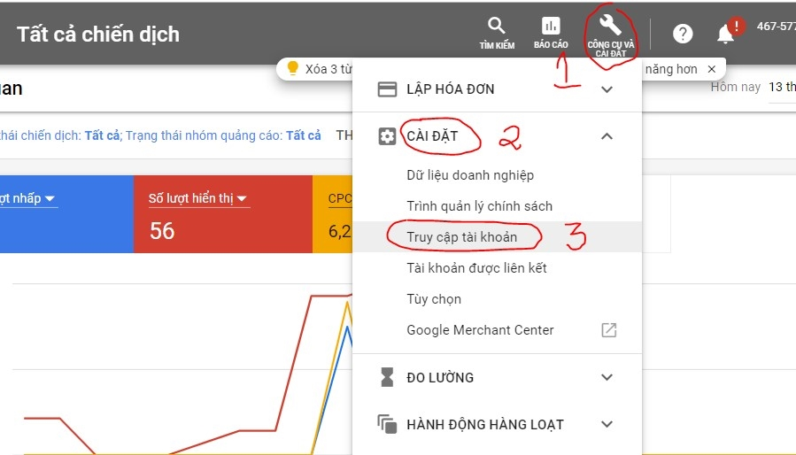 Hướng dẫn phân quyền truy cập tài khoản Google Ads