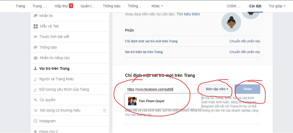 Hướng dẫn phân quyền truy cập tài khoản Facebook