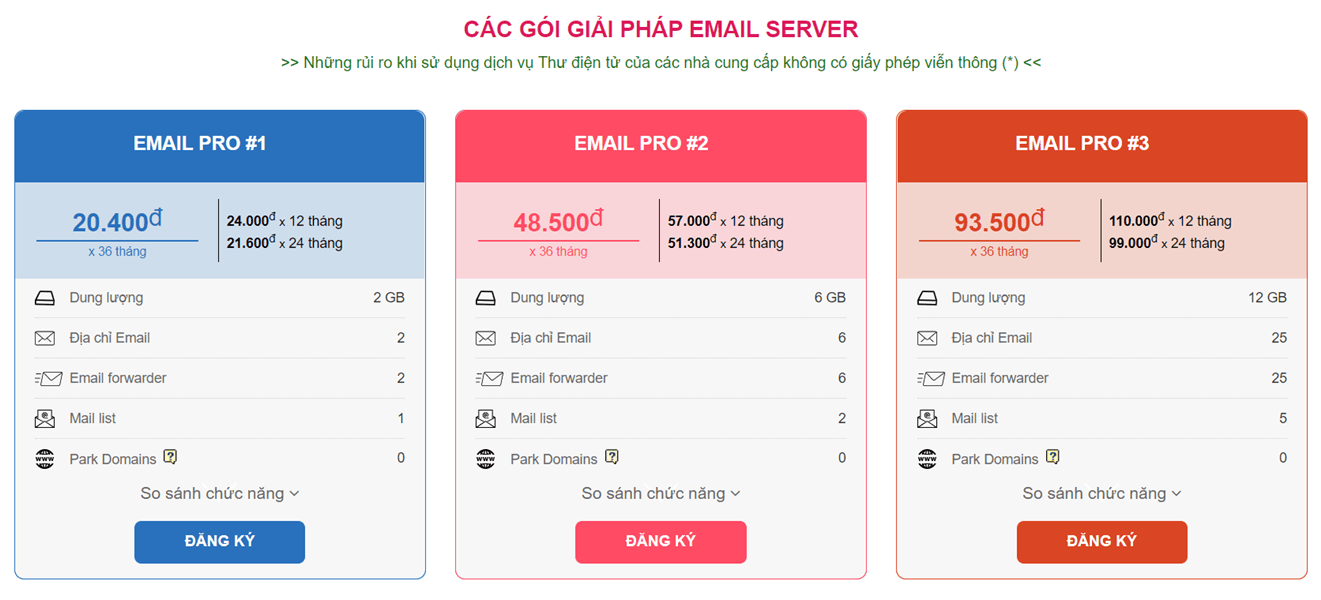 Giải pháp email thay thế cho email Google Workspace tiết kiệm giá rẻ